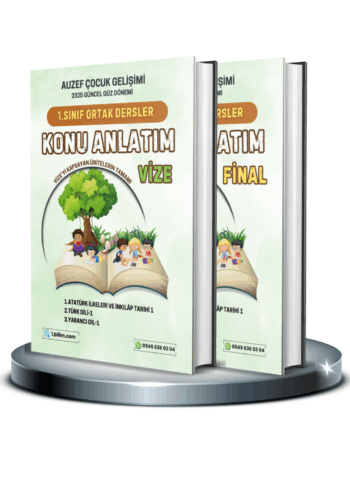 1.Sınıf 3 Ders (Ortak Dersler) Konu Anlatım (GÜZ)